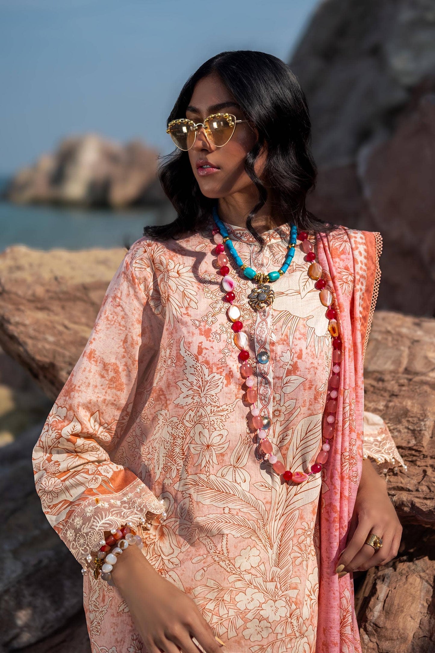 Sana Safinaz | Mahay Spring 24 | H241-009B-2DD - Pakistani Designer Dress - by Sana Safinaz | Type: Luxury - 100% Original at Saira Sultan