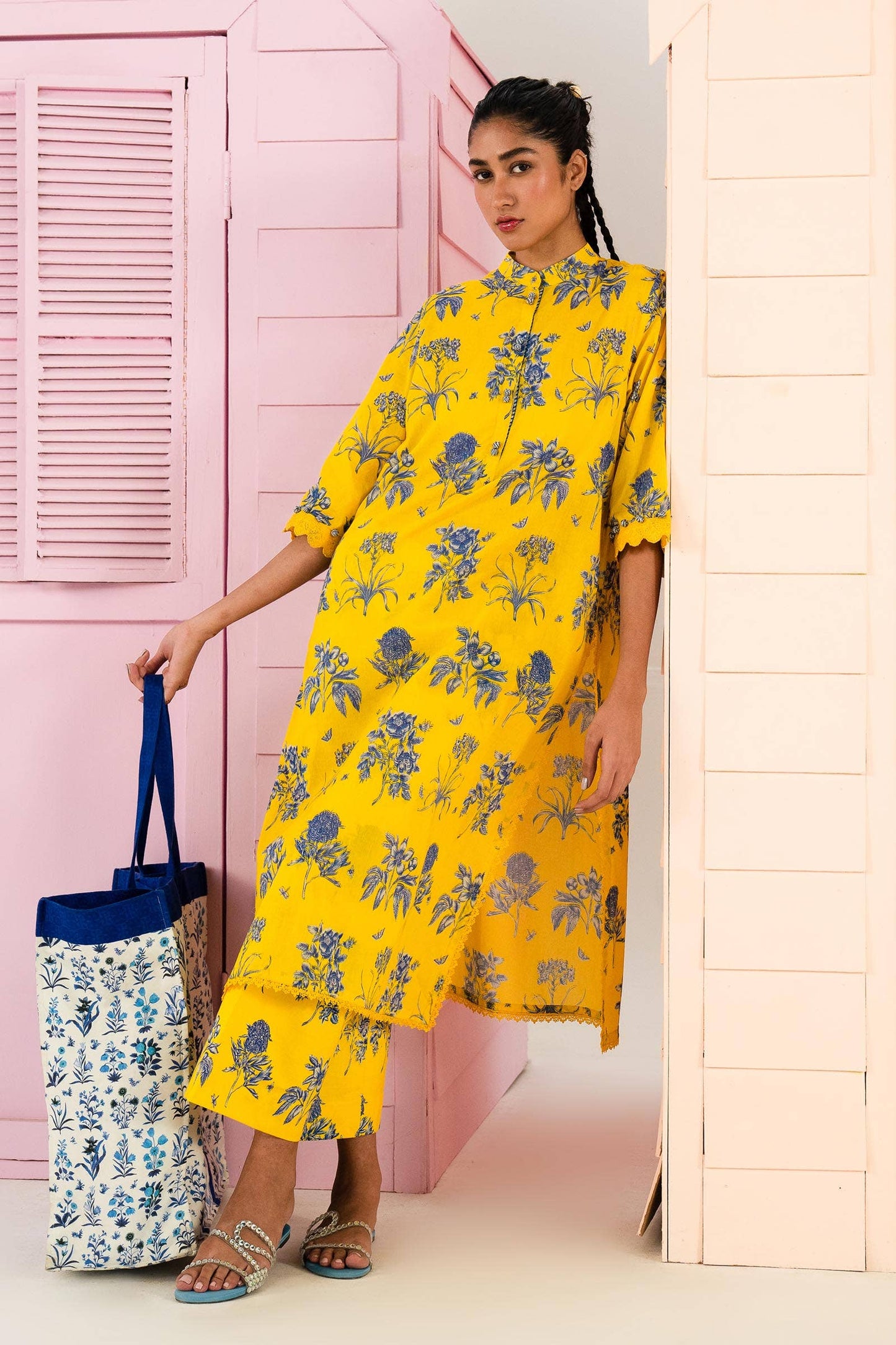 Sana Safinaz | Mahay Summer Lawn 24 | S-48 - Pakistani Designer Dress - by Sana Safinaz | Type: Luxury - 100% Original at Saira Sultan