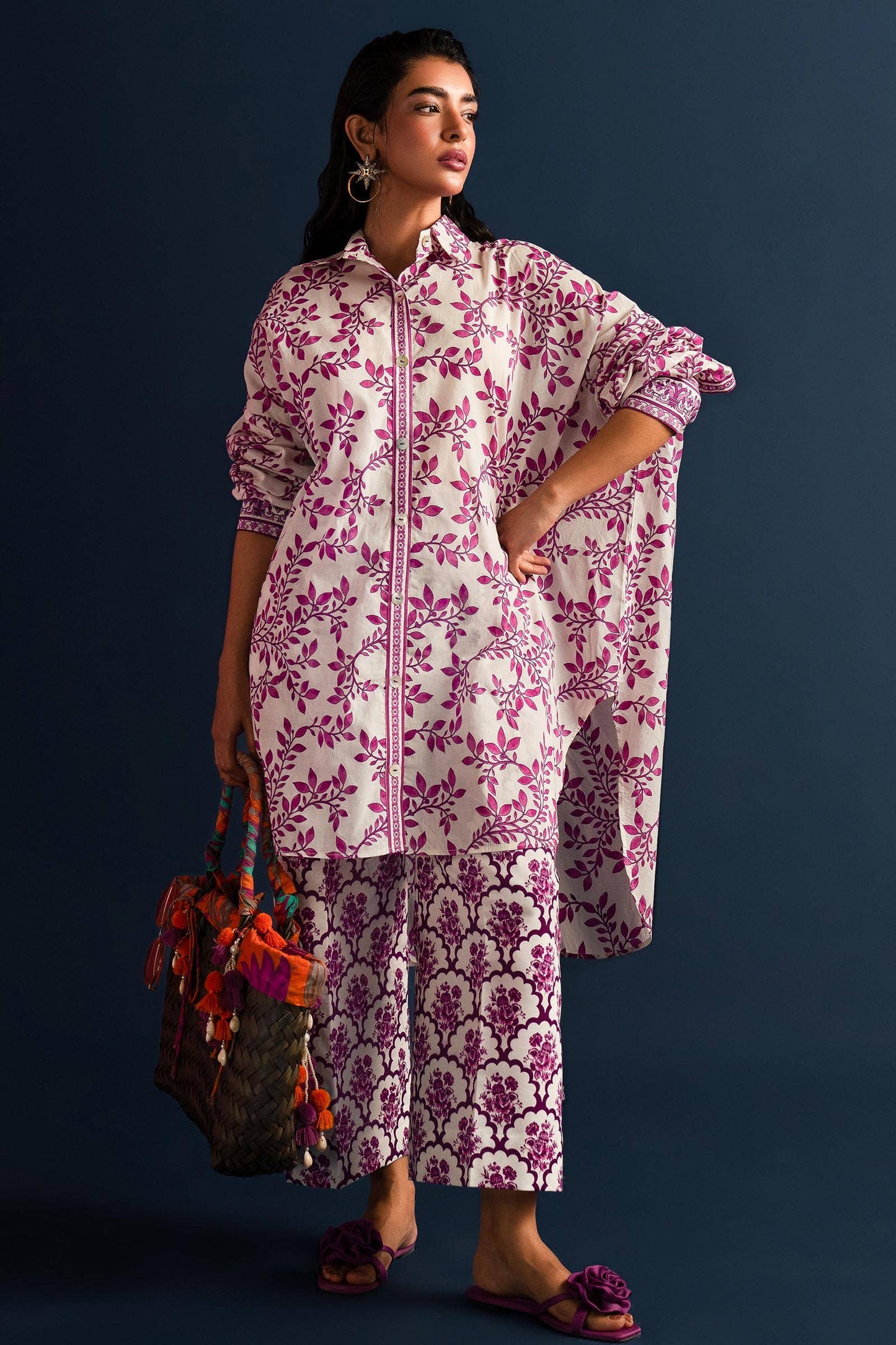 Sana Safinaz | Mahay Summer Lawn 24 | S-45 - Pakistani Designer Dress - by Sana Safinaz | Type: Luxury - 100% Original at Saira Sultan