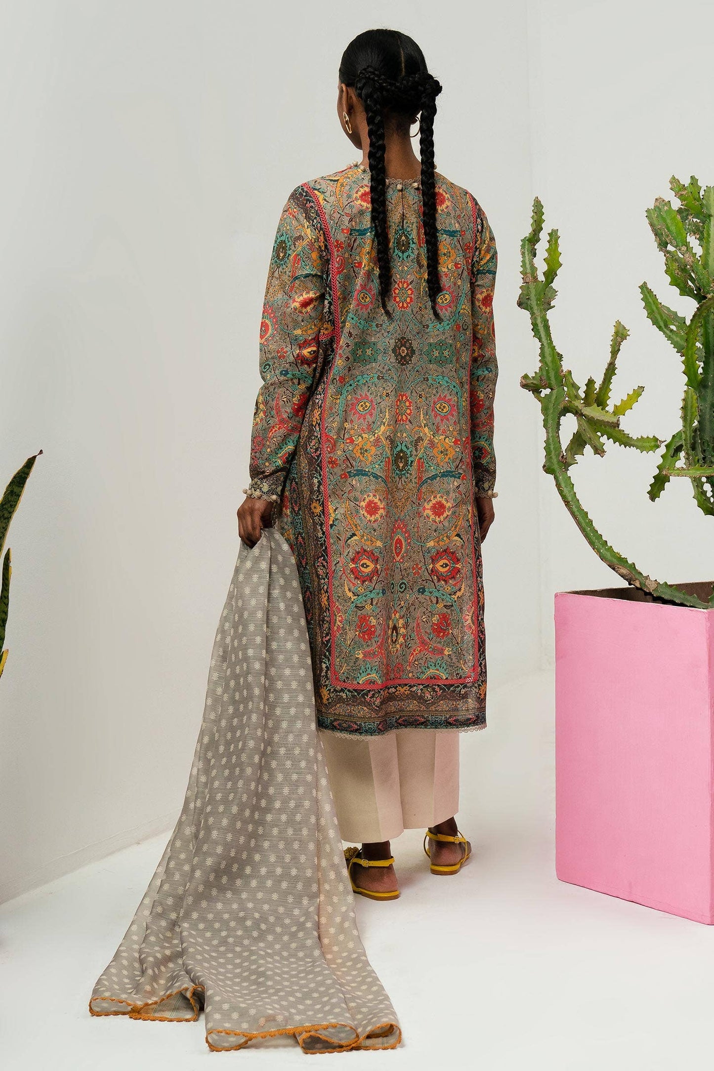 Sana Safinaz | Mahay Summer Lawn 24 | S-41 - Pakistani Designer Dress - by Sana Safinaz | Type: Luxury - 100% Original at Saira Sultan