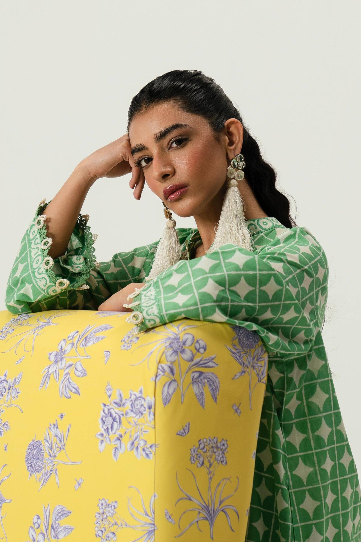 Sana Safinaz | Mahay Summer Lawn 24 | S-37 - Pakistani Designer Dress - by Sana Safinaz | Type: Luxury - 100% Original at Saira Sultan