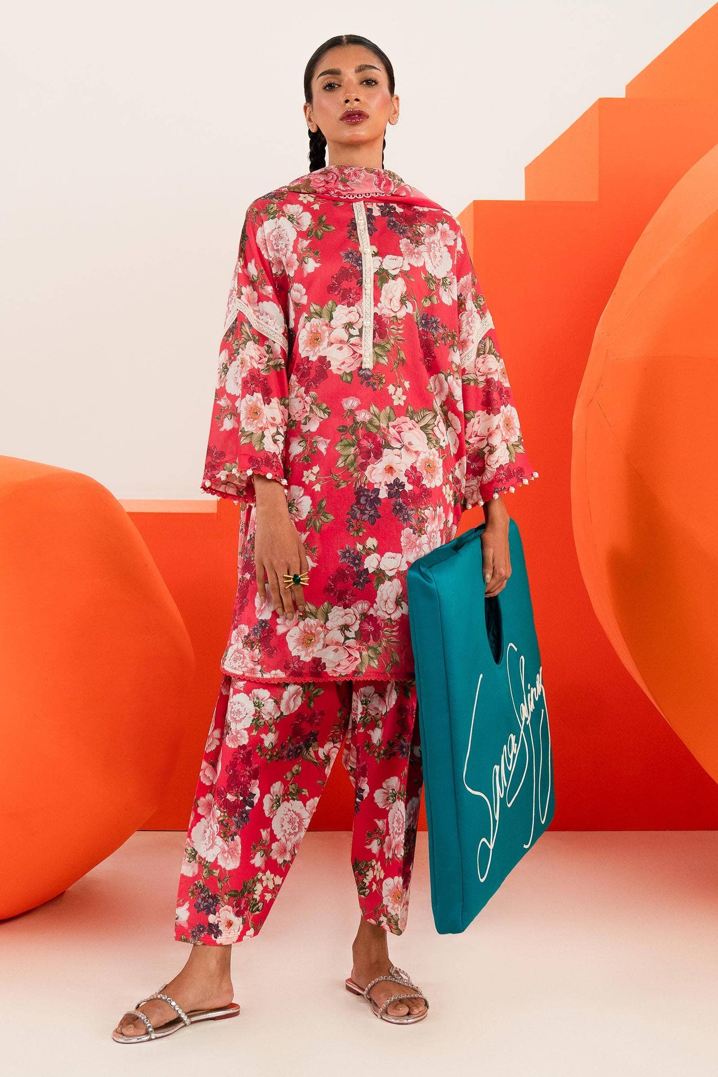 Sana Safinaz | Mahay Summer Lawn 24 | S-36 - Pakistani Designer Dress - by Sana Safinaz | Type: Luxury - 100% Original at Saira Sultan