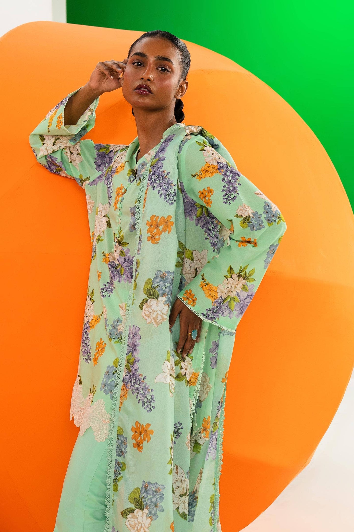 Sana Safinaz | Mahay Summer Lawn 24 | S-34 - Pakistani Designer Dress - by Sana Safinaz | Type: Luxury - 100% Original at Saira Sultan