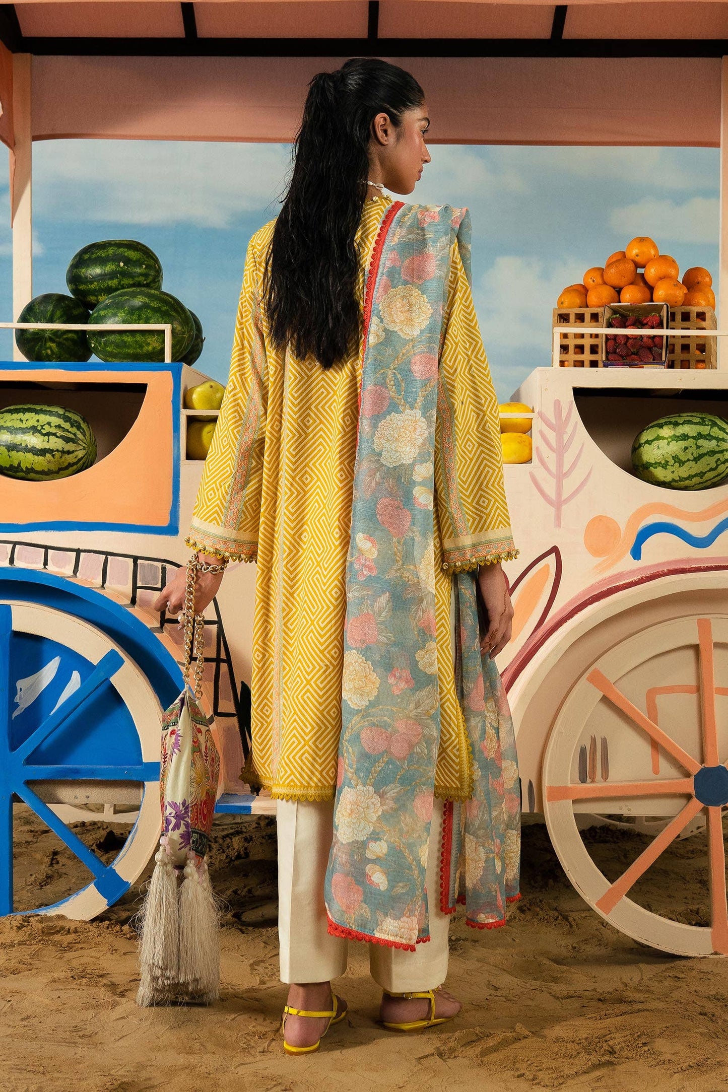 Sana Safinaz | Mahay Summer Lawn 24 | S-18 - Pakistani Designer Dress - by Sana Safinaz | Type: Luxury - 100% Original at Saira Sultan