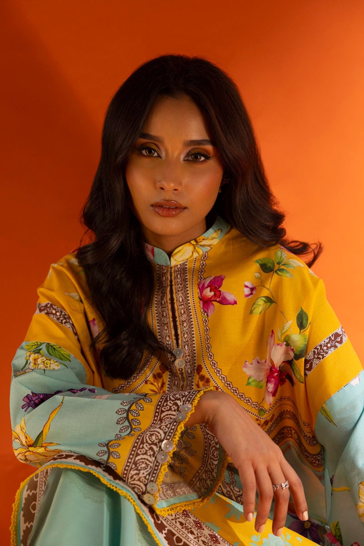 Sana Safinaz | Mahay Spring 25 | A-12 S Sky Blue Lawn