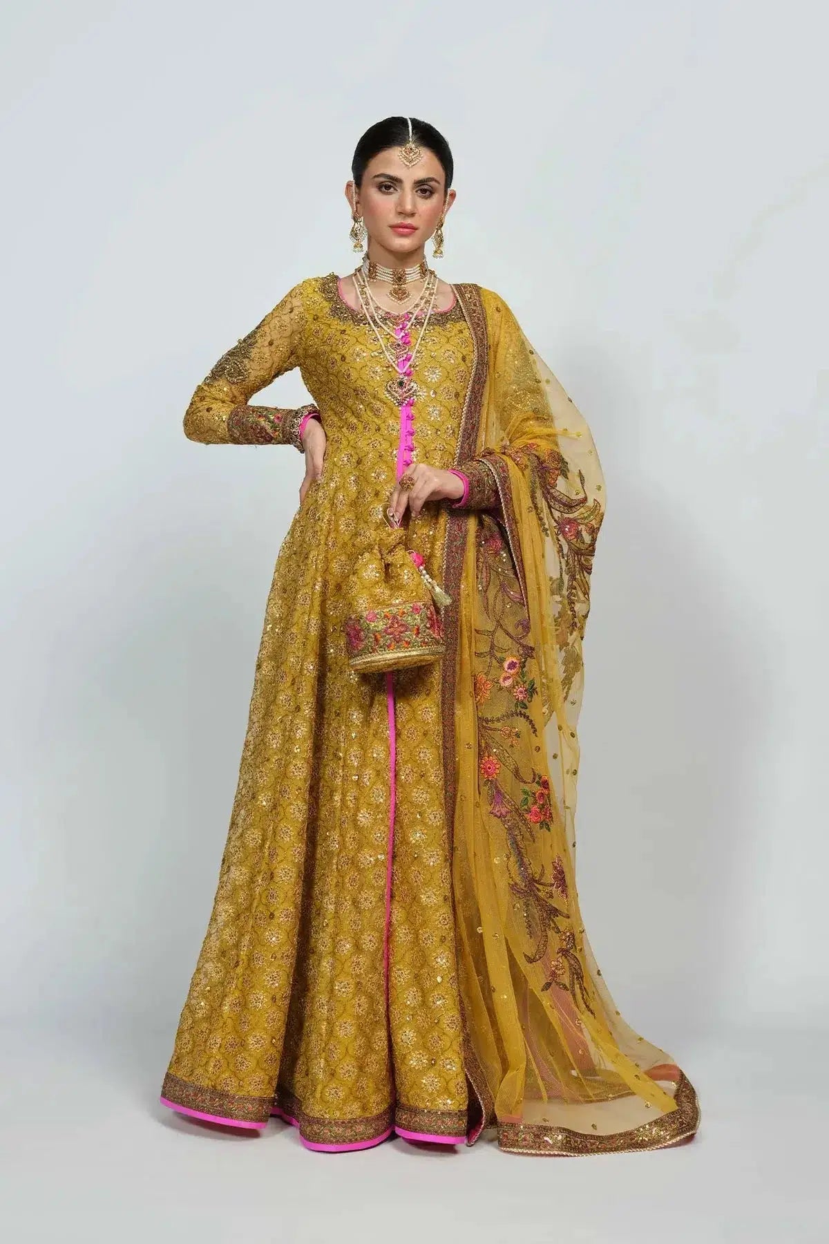 Fahad Hussayn | National Sport Casbah | Haldi - Pakistani Designer Dress - by Fahad Hussayn | Type: Bridal - 100% Original at Saira Sultan