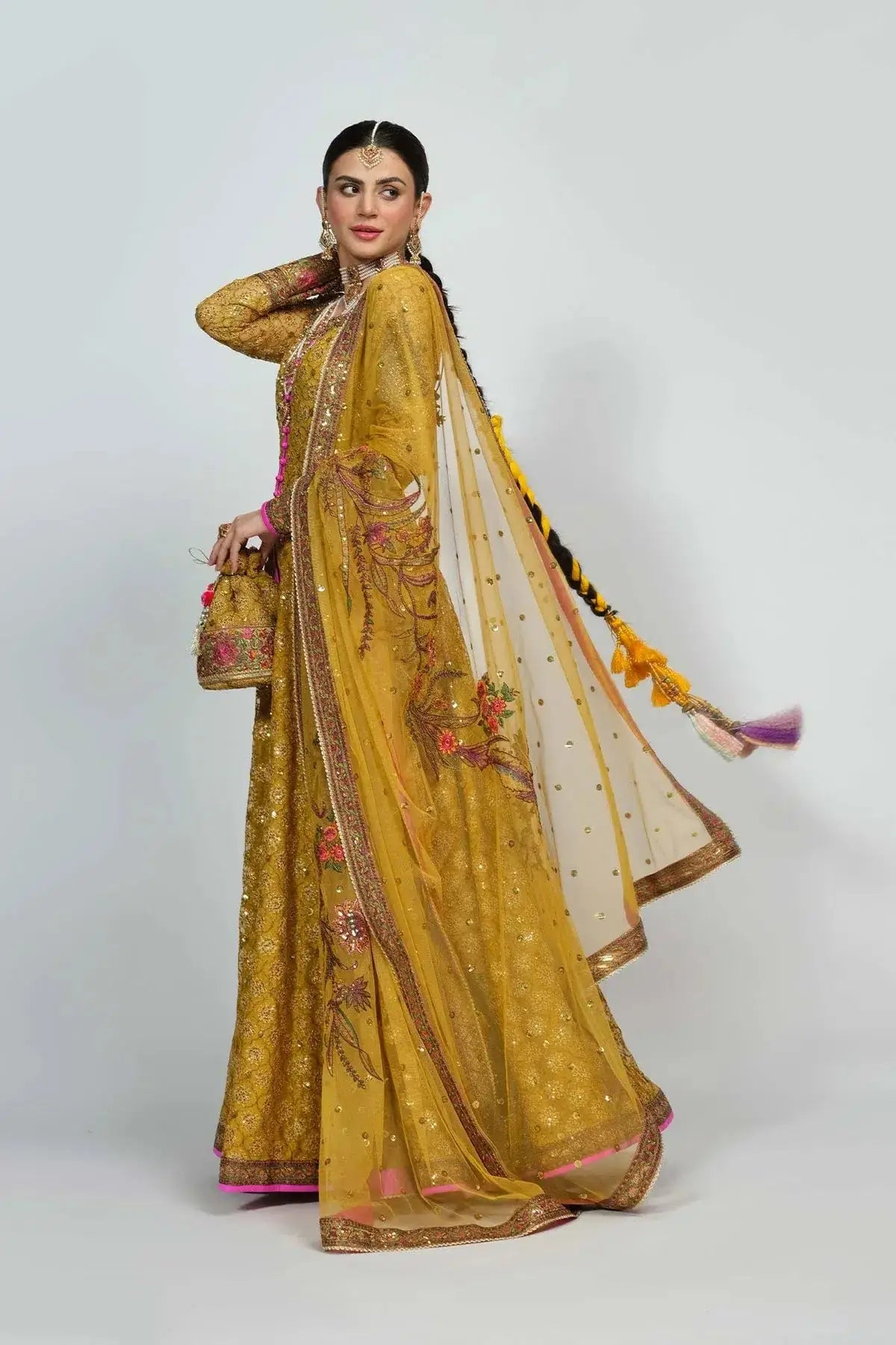 Fahad Hussayn | National Sport Casbah | Haldi - Pakistani Designer Dress - by Fahad Hussayn | Type: Bridal - 100% Original at Saira Sultan