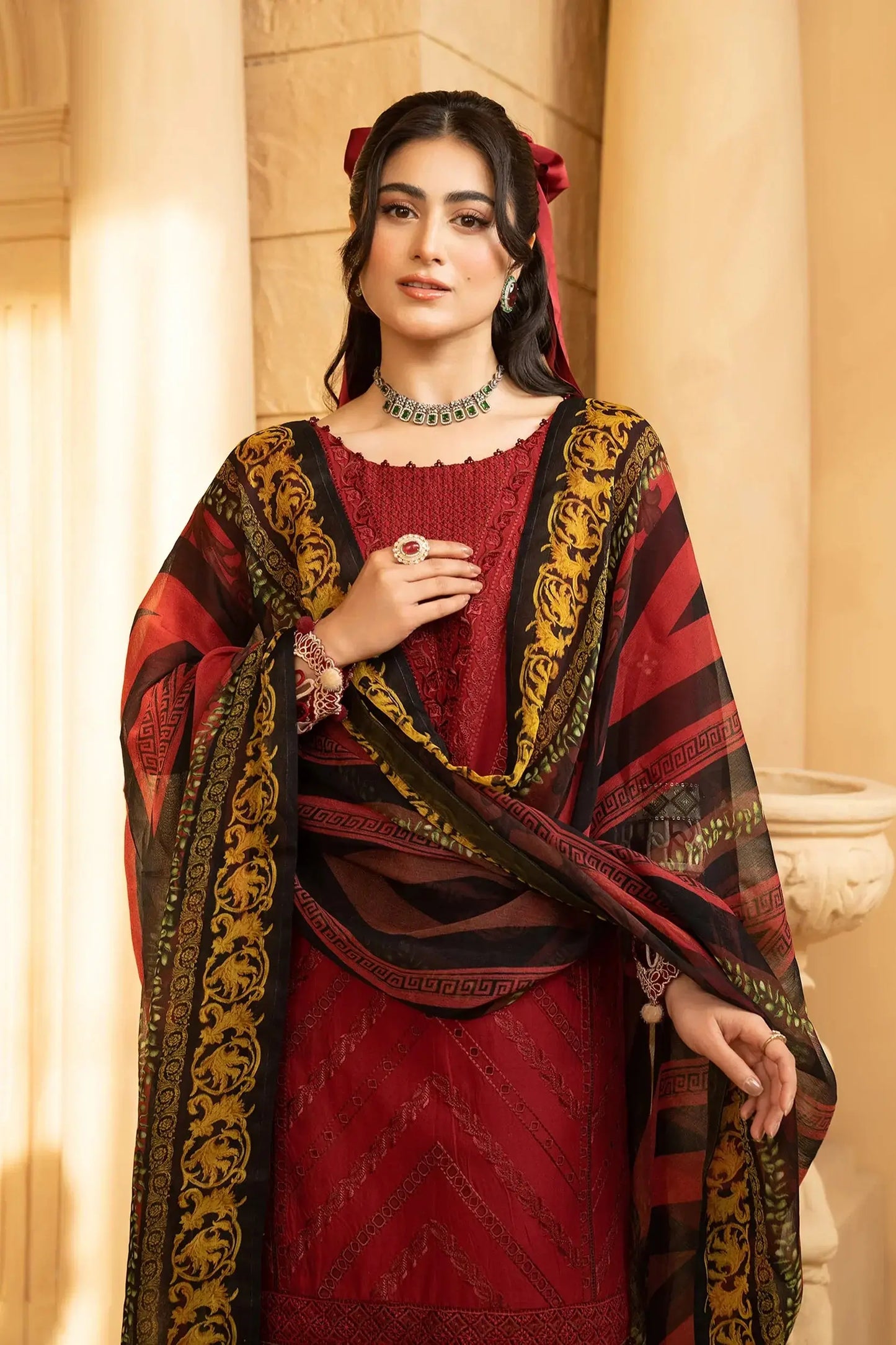 Hemstitch | Summer Luxury Lawn 24 | - Pakistani Designer Dress - by Hemstitch | Type: Luxury - 100% Original at Saira Sultan