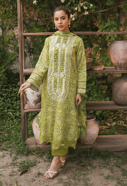 Humdum | Gardenia Lawn | D09 - Pakistani Designer Dress - by HumDum | Type: Luxury - 100% Original at Saira Sultan