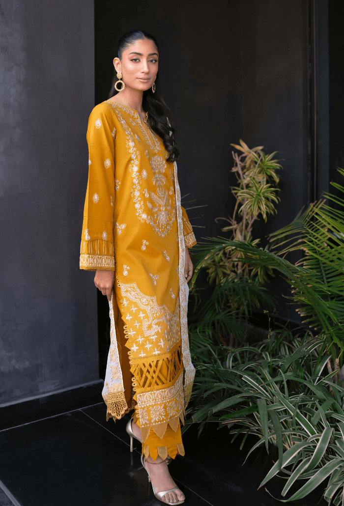 Humdum | Meraki Lawn 24 | d04 - Pakistani Designer Dress - by HumDum | Type: Luxury - 100% Original at Saira Sultan