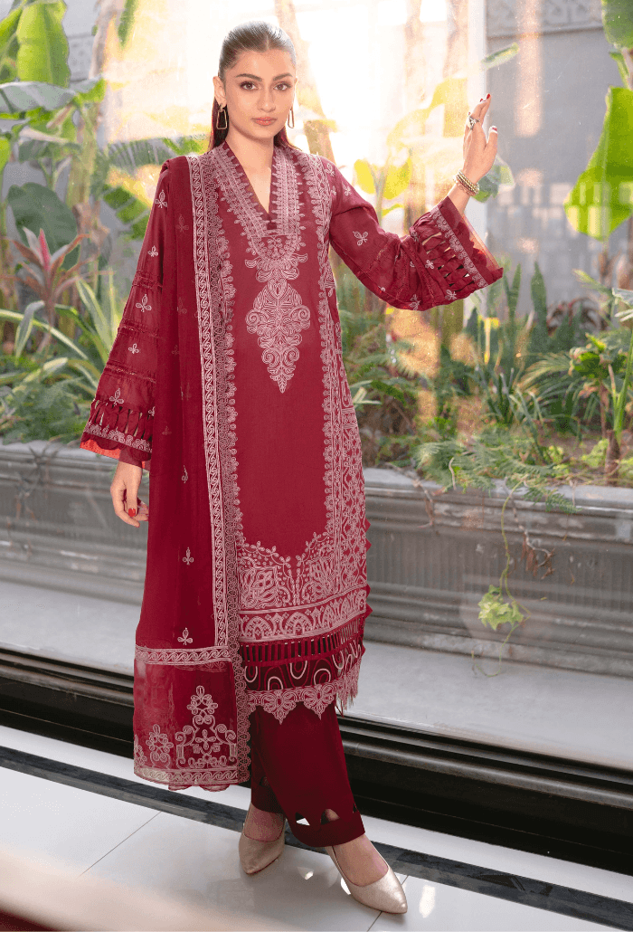 Humdum | Meraki Lawn 24 | d09 - Pakistani Designer Dress - by HumDum | Type: Luxury - 100% Original at Saira Sultan