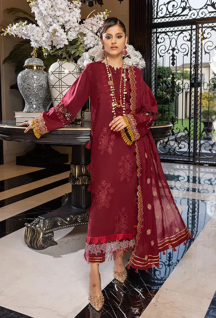 Humdum | Charlotte Chikankari Lawn | D08 - Pakistani Designer Dress - by HumDum | Type: Luxury - 100% Original at Saira Sultan