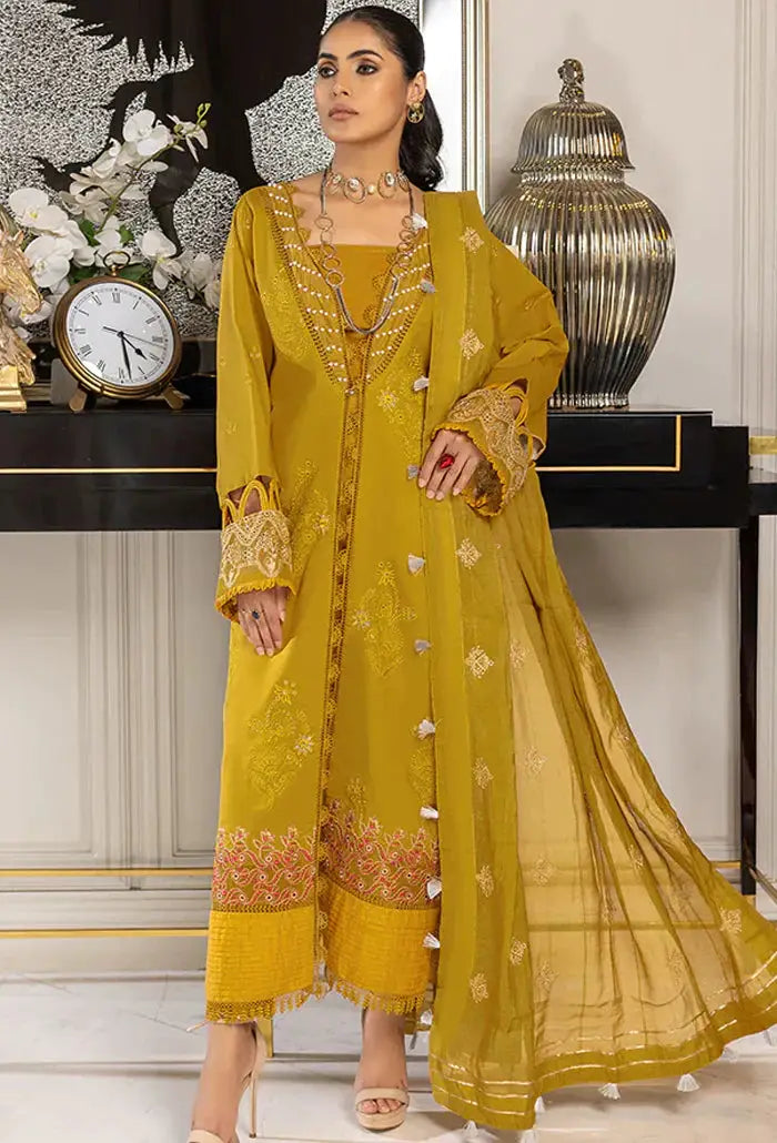 Humdum | Charlotte Chikankari Lawn | D03 - Pakistani Designer Dress - by Humdum | Type: Luxury - 100% Original at Saira Sultan