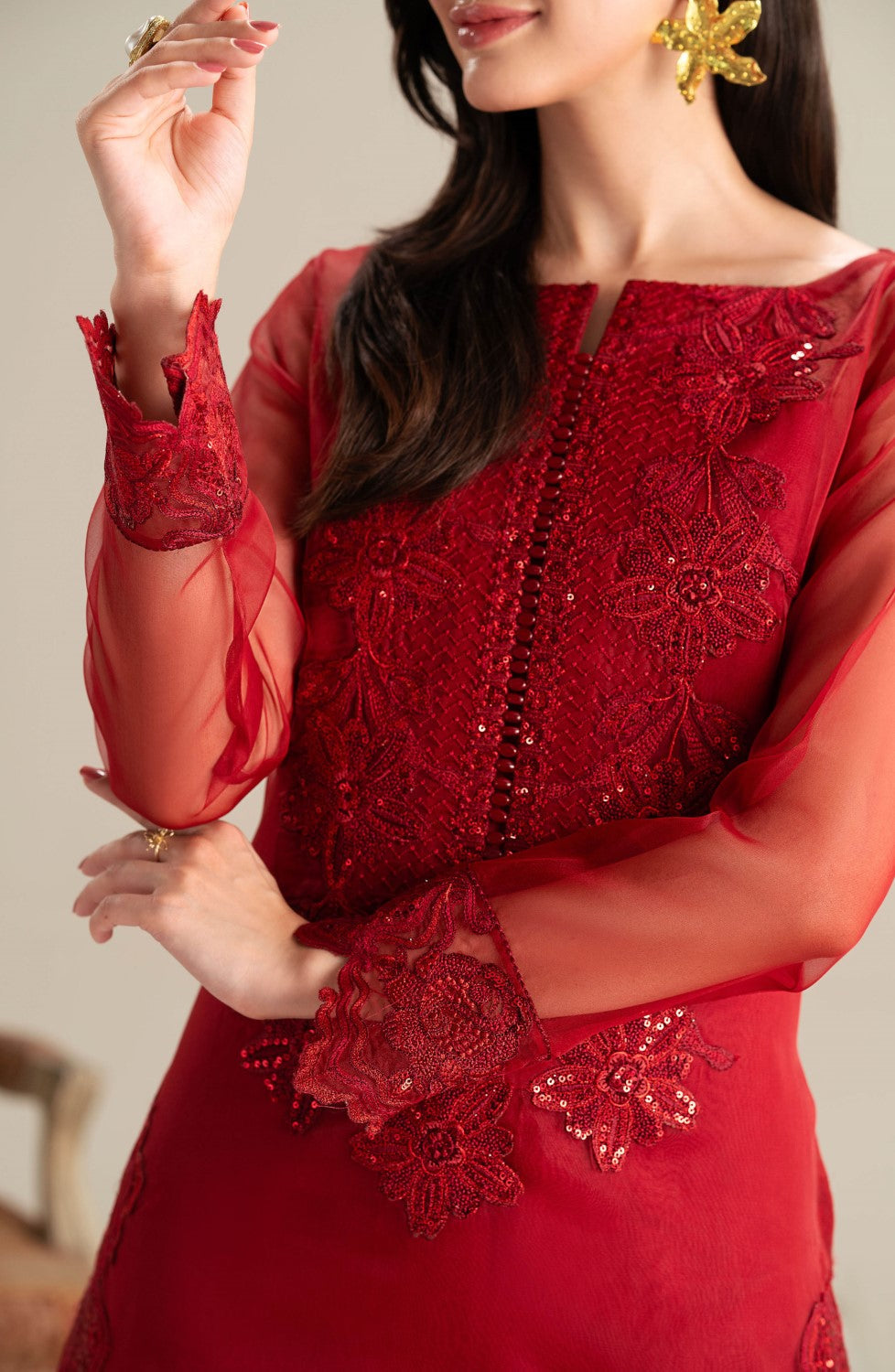 Maryum N Maria | Lagom Ready to Wear | DAHLIA - MS-24211 - Pakistani Designer Dress - by Maryum N Maria | Type: Ladies Clothes - 100% Original at Saira Sultan