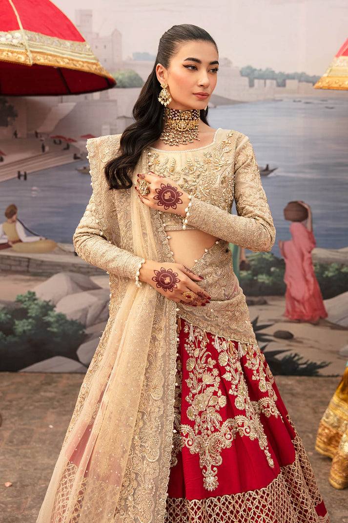 Imrozia Premium | Kayseria Bridals 24 | SB-19 Amber - Pakistani Designer Dress - by Imrozia Premium | Type: Bridal - 100% Original at Saira Sultan