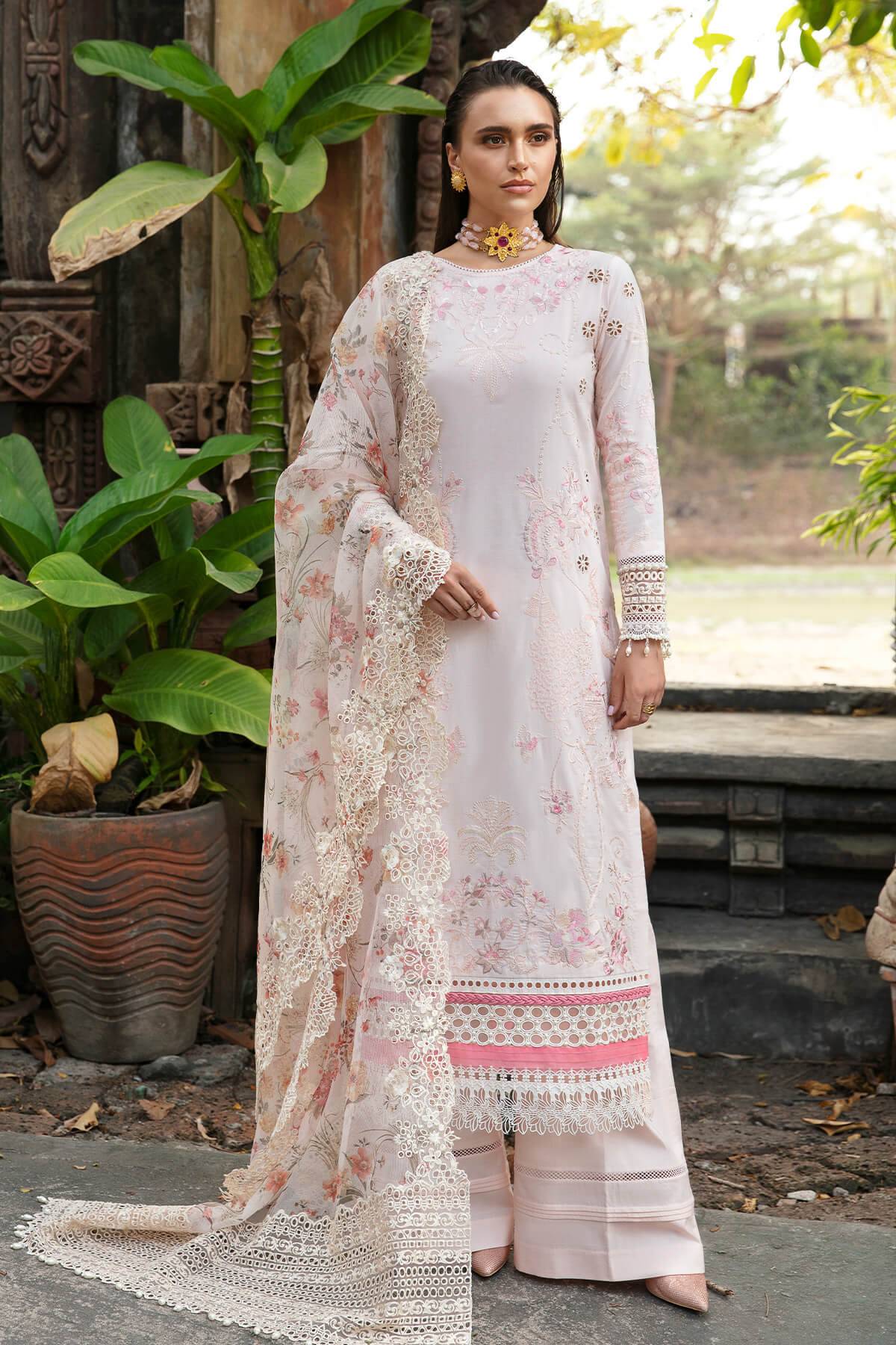 Imrozia Premium | Reve Luxury Lawn | S.L 62 Regine - Pakistani Designer Dress - by Imrozia Premium | Type: Luxury - 100% Original at Saira Sultan