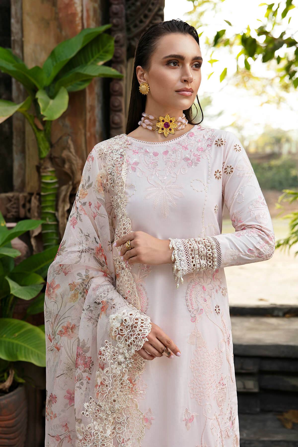 Imrozia Premium | Reve Luxury Lawn | S.L 62 Regine - Pakistani Designer Dress - by Imrozia Premium | Type: Luxury - 100% Original at Saira Sultan