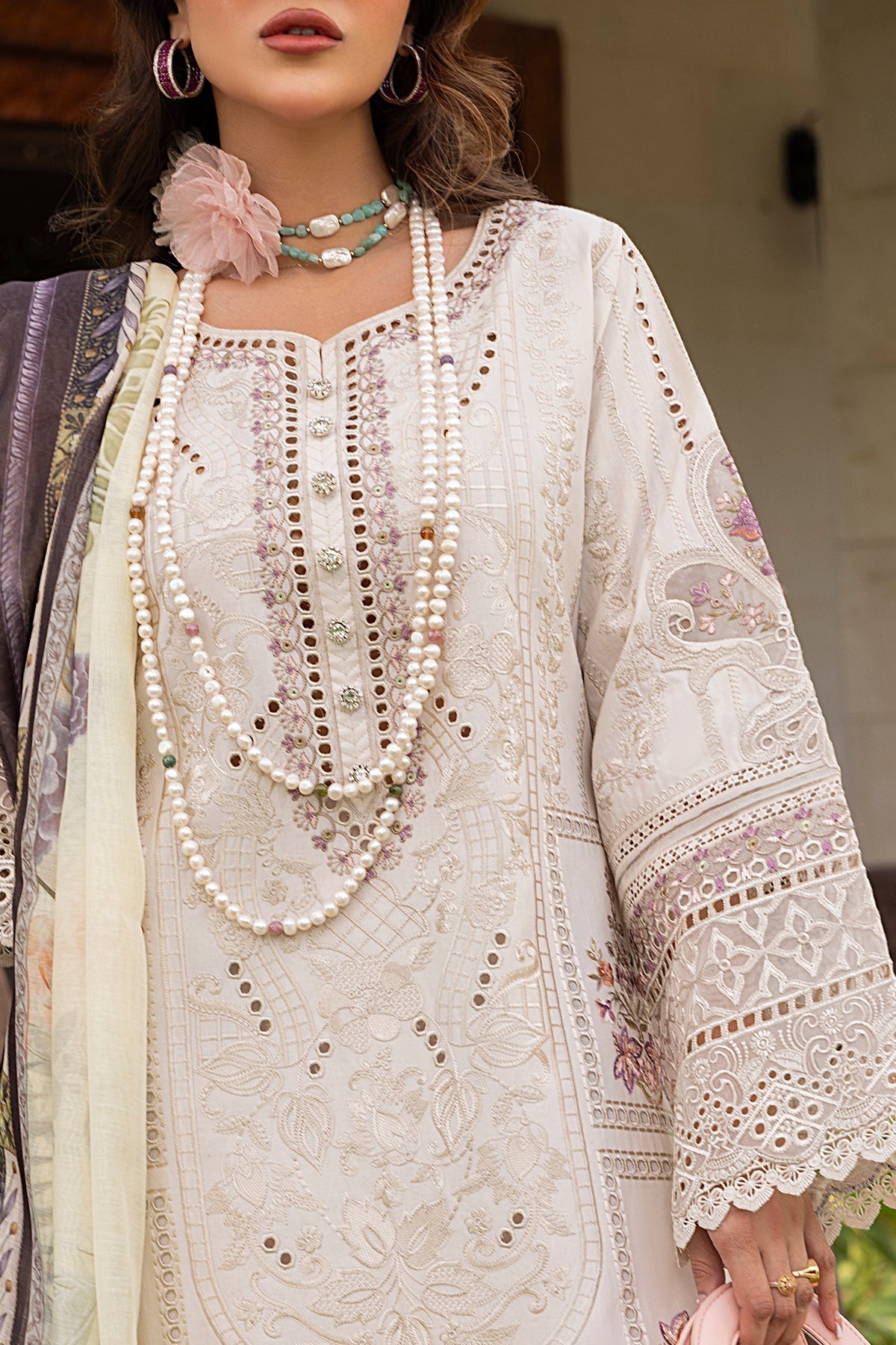 Imrozia Premium | Rang e Bahar | IP-124 JANAN M Off White Cotton