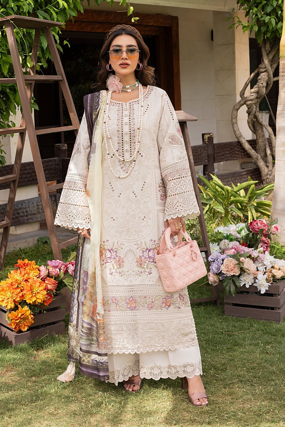 Imrozia Premium | Rang e Bahar | IP-124 JANAN XS Off White Cotton