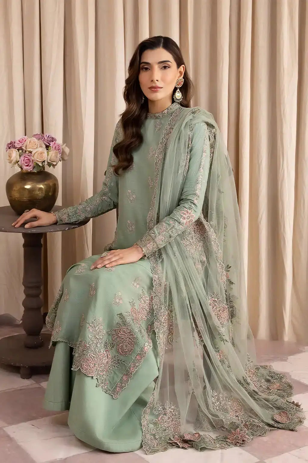 Iznik | Festive Raw Silk 23 | IRS-01 SUAVE - Pakistani Designer Dress - by Iznik | Type: Formal - 100% Original at Saira Sultan