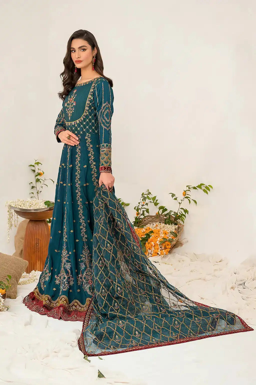 Iznik | Festive Raw Silk 23 | IRS-08 SANGUINE - Pakistani Designer Dress - by Iznik | Type: Formal - 100% Original at Saira Sultan