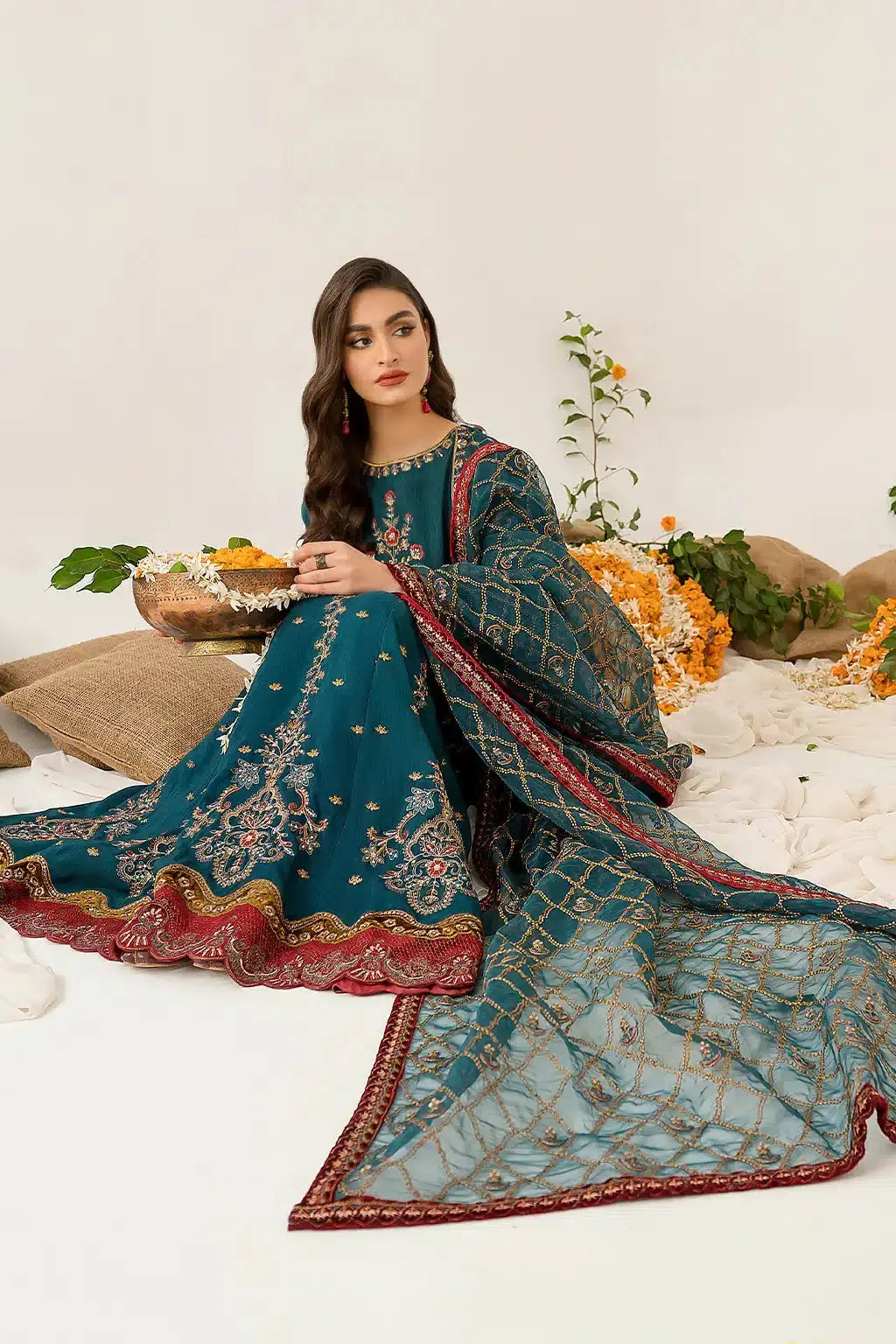 Iznik | Festive Raw Silk 23 | IRS-08 SANGUINE - Pakistani Designer Dress - by Iznik | Type: Formal - 100% Original at Saira Sultan