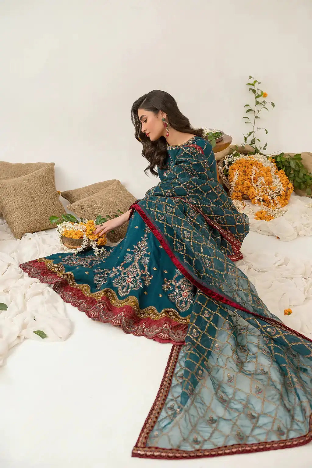 Iznik | Festive Raw Silk 23 | IRS-08 SANGUINE - Pakistani Designer Dress - by Iznik | Type: Formal - 100% Original at Saira Sultan