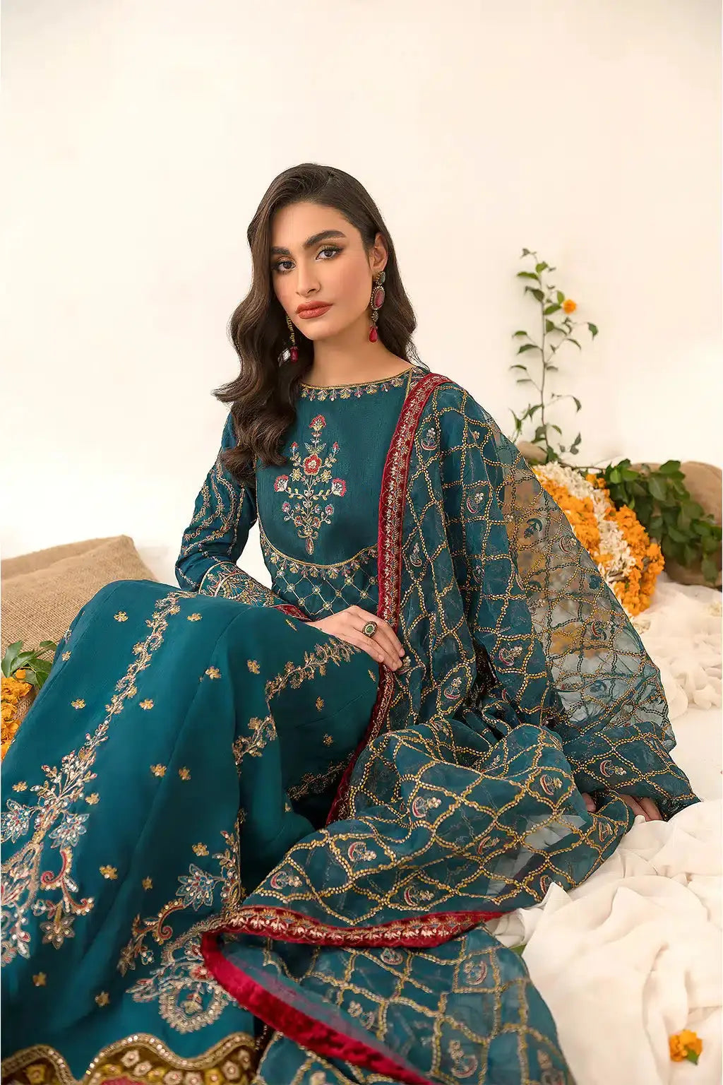 Iznik | Festive Raw Silk 23 | IRS-08 SANGUINE - Pakistani Designer Dress - by Iznik | Type: Formal - 100% Original at Saira Sultan