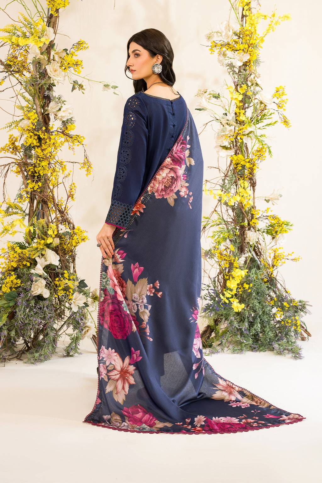 Iznik | Lawnkari 24 | UE-163 BLOOMEASE - Pakistani Designer Dress - by Iznik | Type: Formal - 100% Original at Saira Sultan