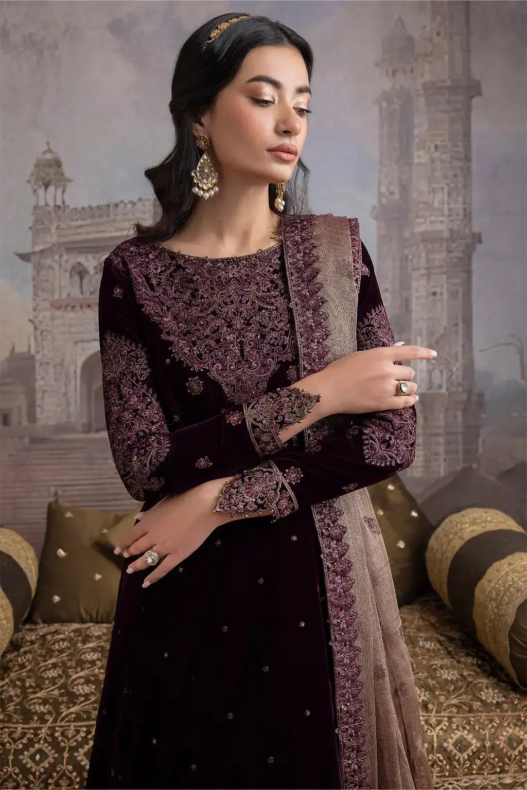 Iznik | Festive Velvet 23 | IV-36 ELAHEH - Pakistani Designer Dress - by Iznik | Type: Formal - 100% Original at Saira Sultan