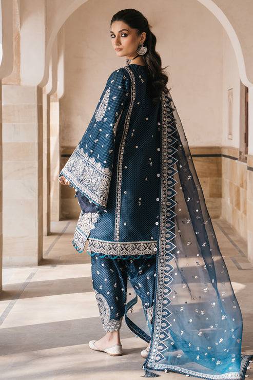 Jazmin | Shahkaar Luxury Lawn 24 | SL24-D5 - Pakistani Designer Dress - by Jazmin | Type: Luxury - 100% Original at Saira Sultan