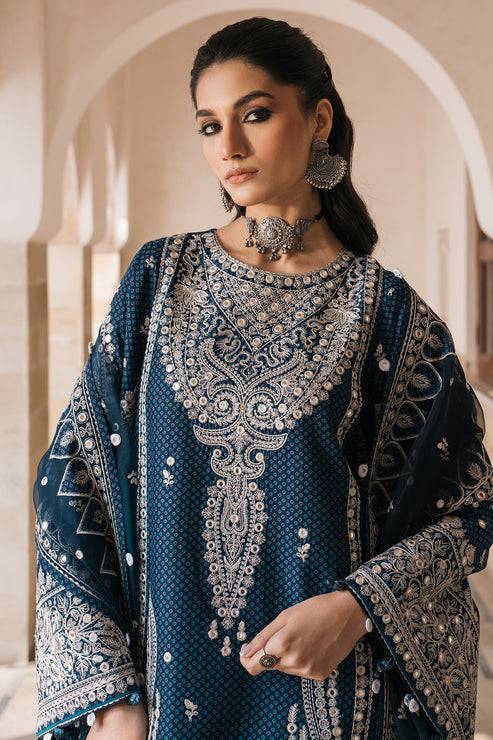 Jazmin | Shahkaar Luxury Lawn 24 | SL24-D5 - Pakistani Designer Dress - by Jazmin | Type: Luxury - 100% Original at Saira Sultan