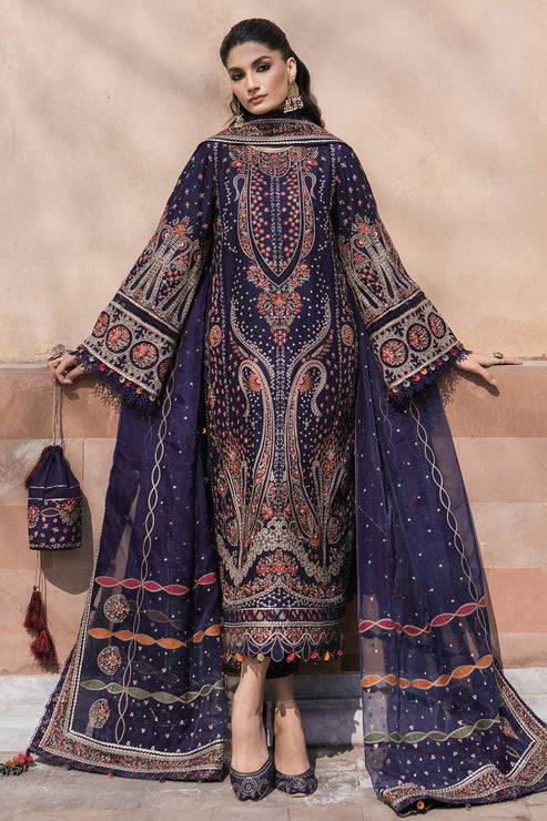 Jazmin | Shahkaar Luxury Lawn 24 | SL24-D9 - Pakistani Designer Dress - by Jazmin | Type: Luxury - 100% Original at Saira Sultan