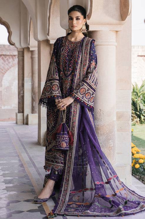 Jazmin | Shahkaar Luxury Lawn 24 | SL24-D9 - Pakistani Designer Dress - by Jazmin | Type: Luxury - 100% Original at Saira Sultan