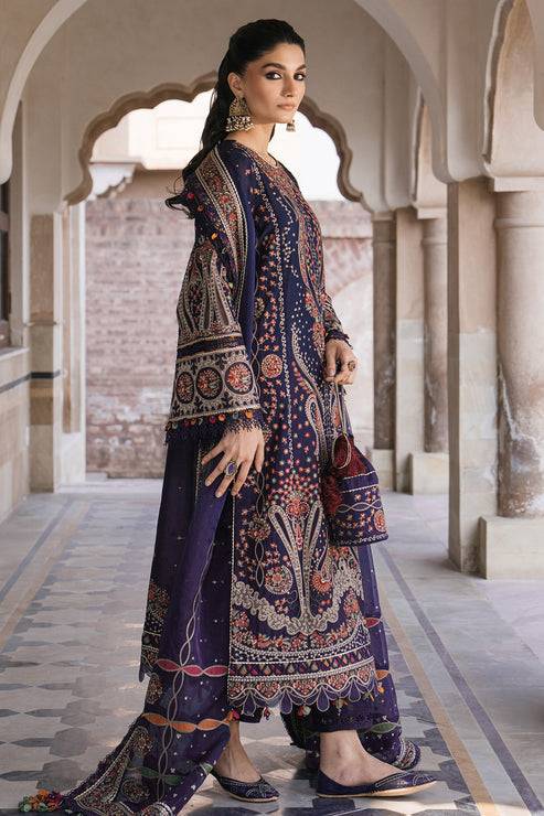 Jazmin | Shahkaar Luxury Lawn 24 | SL24-D9 - Pakistani Designer Dress - by Jazmin | Type: Luxury - 100% Original at Saira Sultan