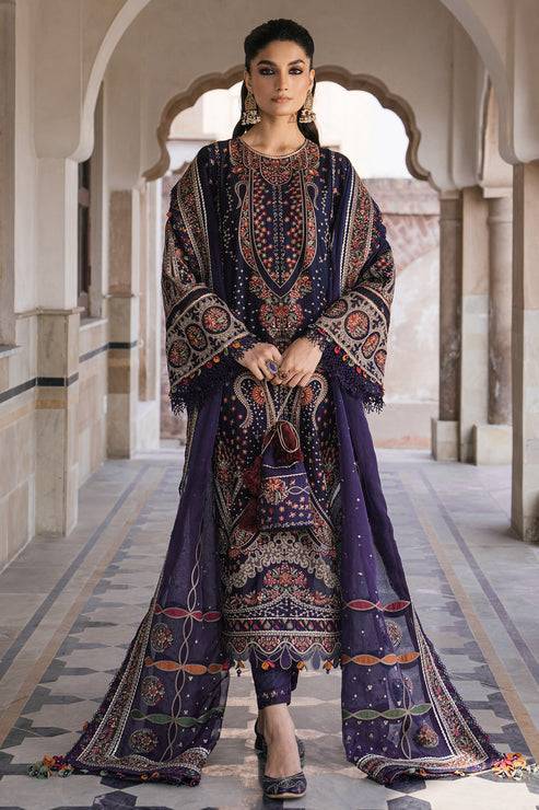 Jazmin | Shahkaar Luxury Lawn 24 | SL24-D9 - Pakistani Designer Dress - by Jazmin | Type: Luxury - 100% Original at Saira Sultan