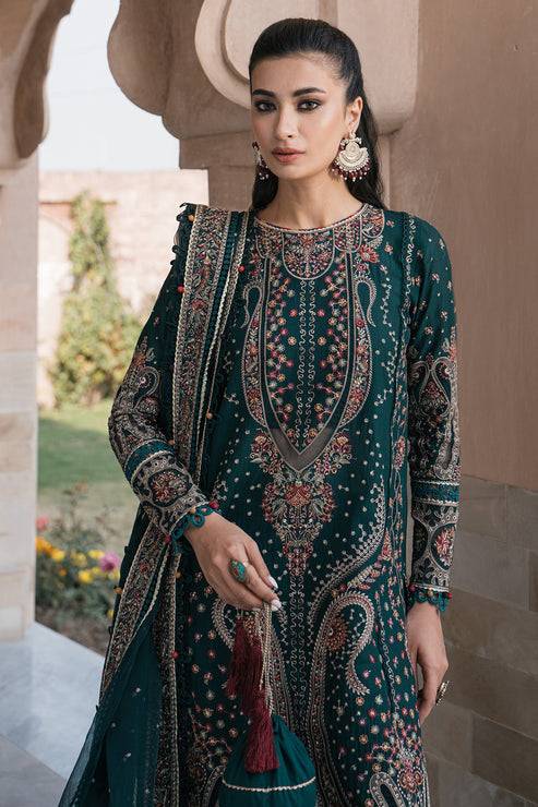 Jazmin | Shahkaar Luxury Lawn 24 | SL24-D10 - Pakistani Designer Dress - by Jazmin | Type: Luxury - 100% Original at Saira Sultan