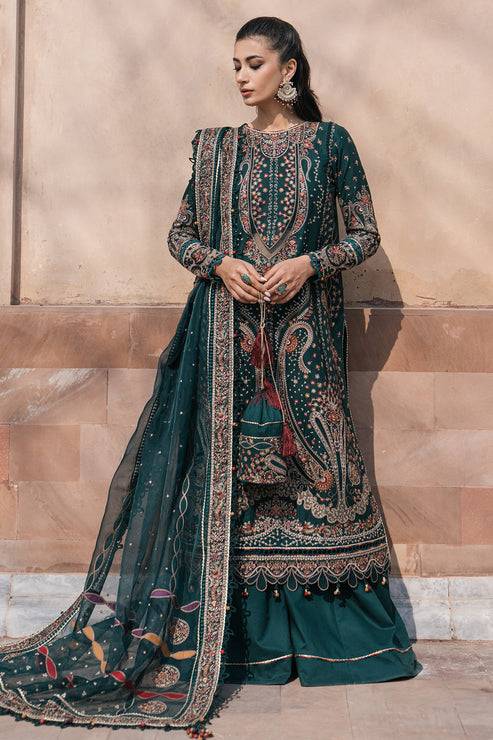 Jazmin | Shahkaar Luxury Lawn 24 | SL24-D10 - Pakistani Designer Dress - by Jazmin | Type: Luxury - 100% Original at Saira Sultan
