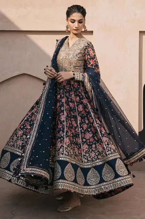 Jazmin | Shahkaar Luxury Lawn 24 | SL24-D1 - Pakistani Designer Dress - by Jazmin | Type: Luxury - 100% Original at Saira Sultan