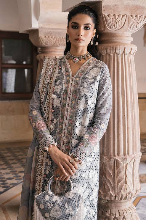 Jazmin | Shahkaar Luxury Lawn 24 | SL24-D3 - Pakistani Designer Dress - by Jazmin | Type: Luxury - 100% Original at Saira Sultan
