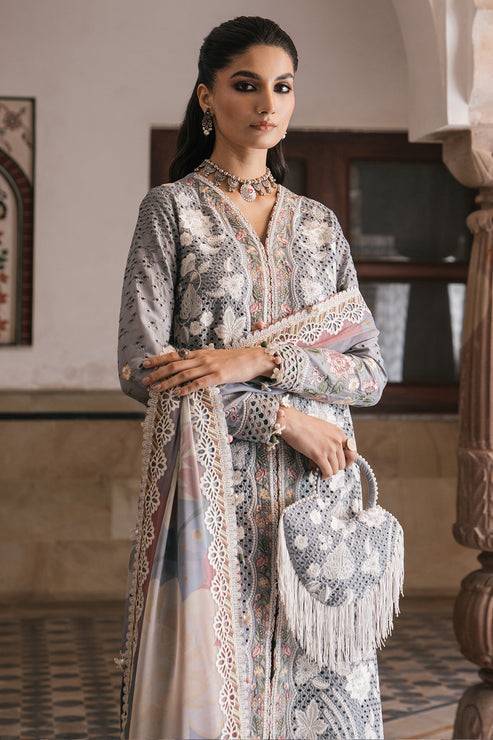 Jazmin | Shahkaar Luxury Lawn 24 | SL24-D3 - Pakistani Designer Dress - by Jazmin | Type: Luxury - 100% Original at Saira Sultan