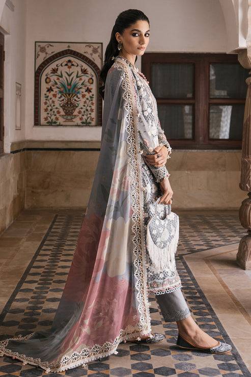 Jazmin | Shahkaar Luxury Lawn 24 | SL24-D3 - Pakistani Designer Dress - by Jazmin | Type: Luxury - 100% Original at Saira Sultan