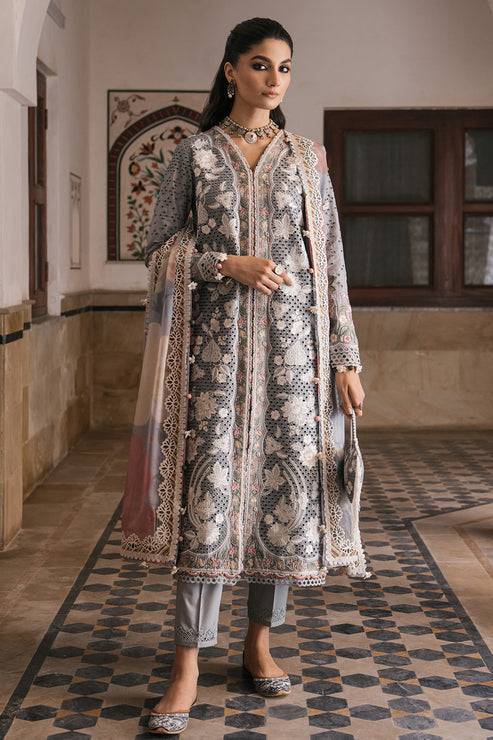 Jazmin | Shahkaar Luxury Lawn 24 | SL24-D3 - Pakistani Designer Dress - by Jazmin | Type: Luxury - 100% Original at Saira Sultan