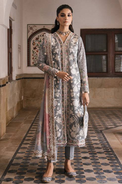 Jazmin | Shahkaar Luxury Lawn 24 | SL24-D3 - Pakistani Designer Dress - by Jazmin | Type: Luxury - 100% Original at Saira Sultan