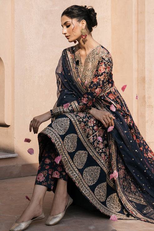 Jazmin | Shahkaar Luxury Lawn 24 | SL24-D1 - Pakistani Designer Dress - by Jazmin | Type: Luxury - 100% Original at Saira Sultan