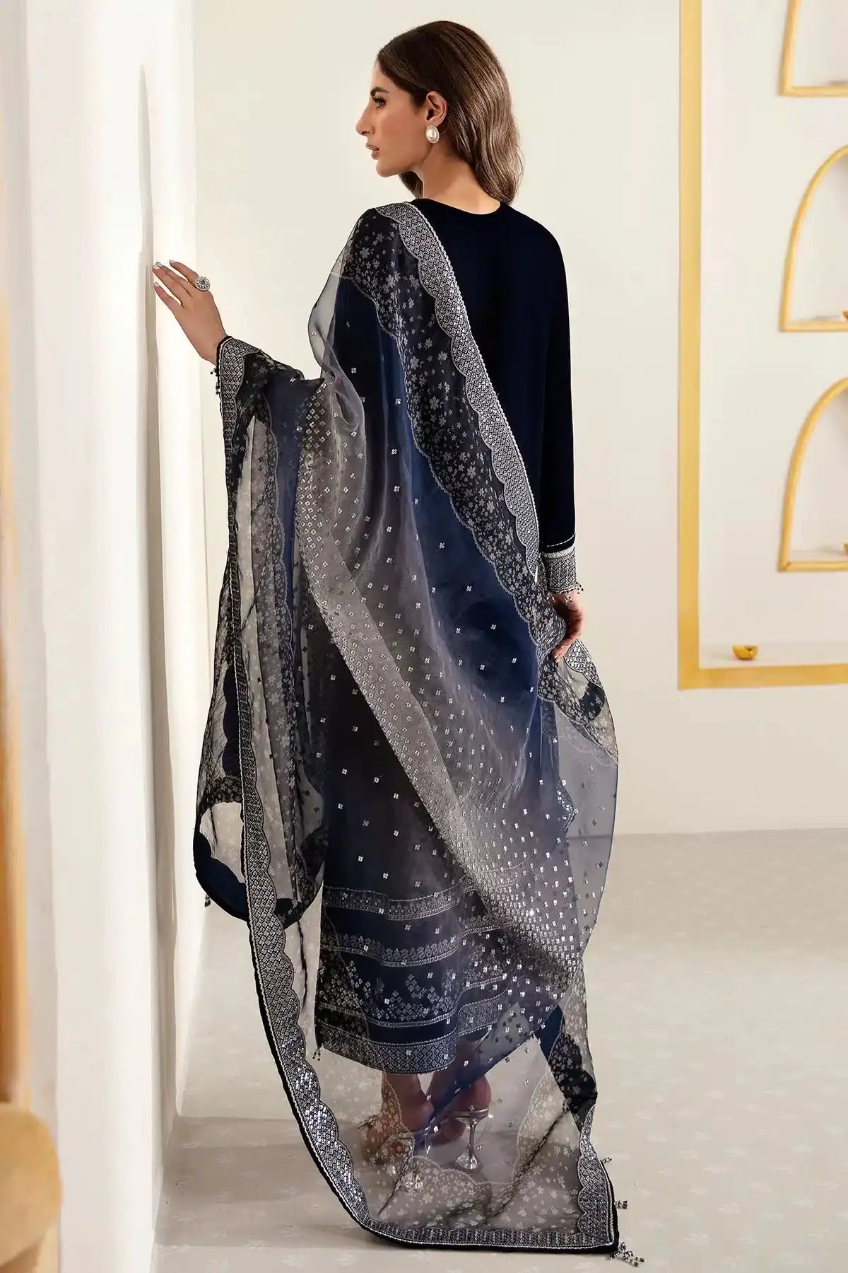 Jazmin | Velvet 23 | VF-2007 - Pakistani Designer Dress - by Jazmin | Type: Formal - 100% Original at Saira Sultan
