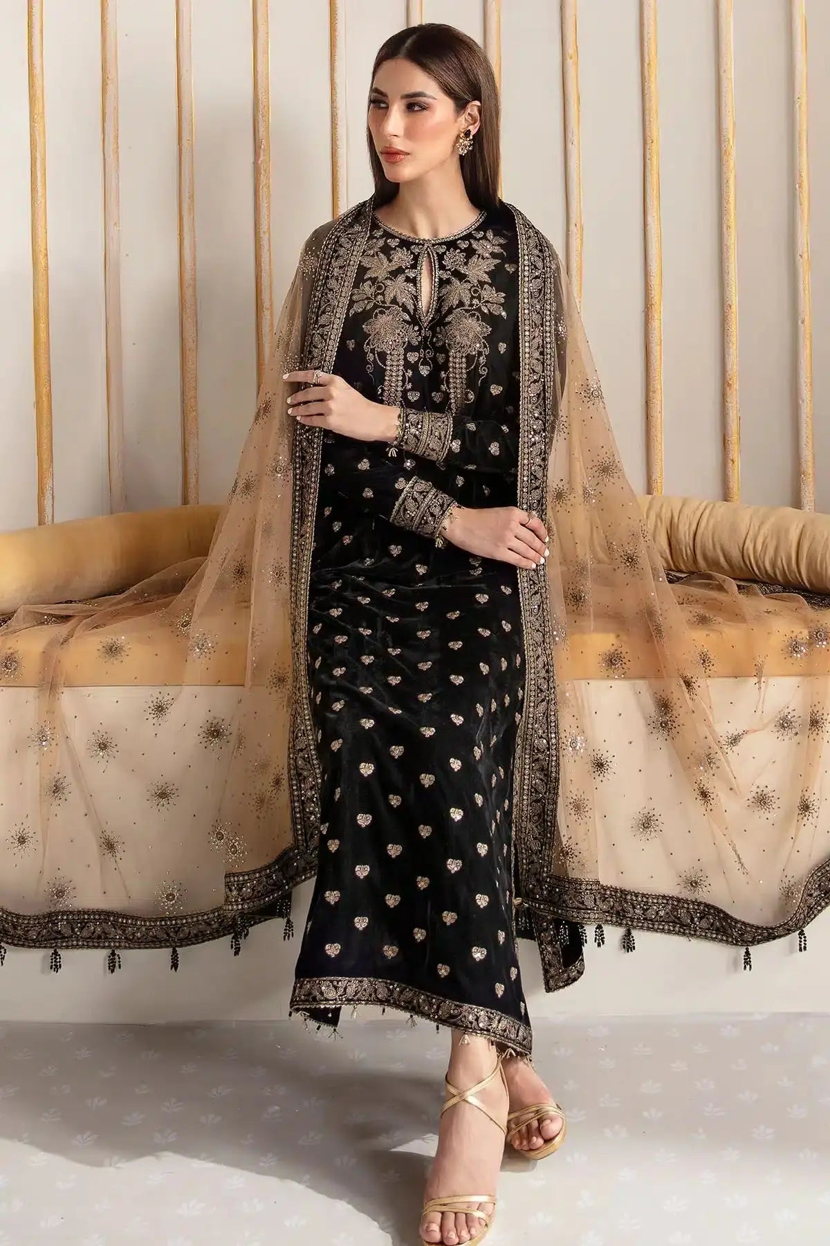 Jazmin | Velvet 23 | VF-2014 - Pakistani Designer Dress - by Jazmin | Type: Formal - 100% Original at Saira Sultan