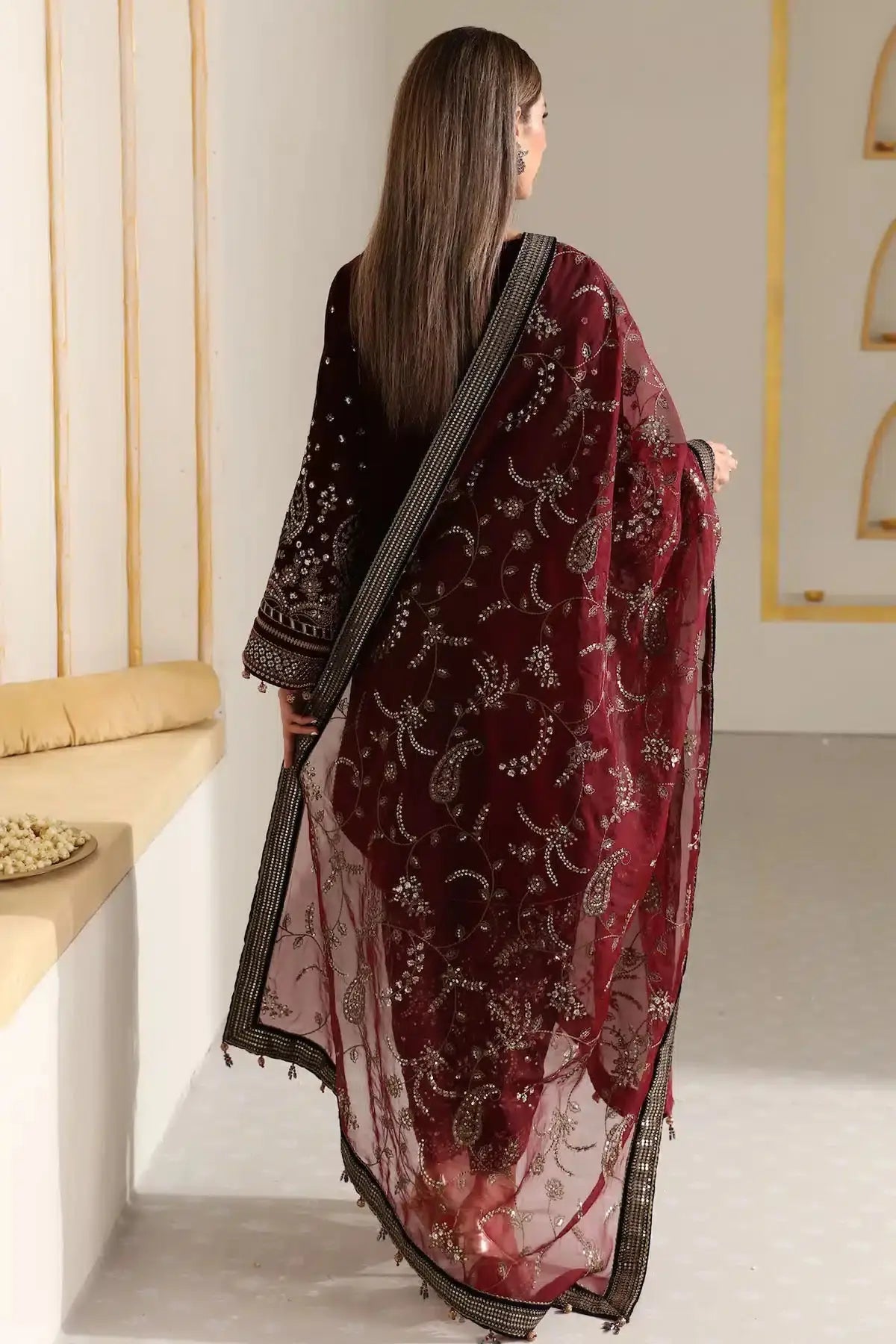 Jazmin | Velvet 23 | VF-2017 - Pakistani Designer Dress - by Jazmin | Type: Formal - 100% Original at Saira Sultan