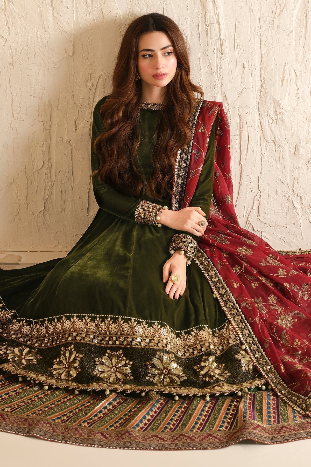 Jazmin | Velvet Edit 24 | Velvet Formal VF-2036 - Pakistani Designer Dress - by Jazmin | Type: Formal - 100% Original at Saira Sultan