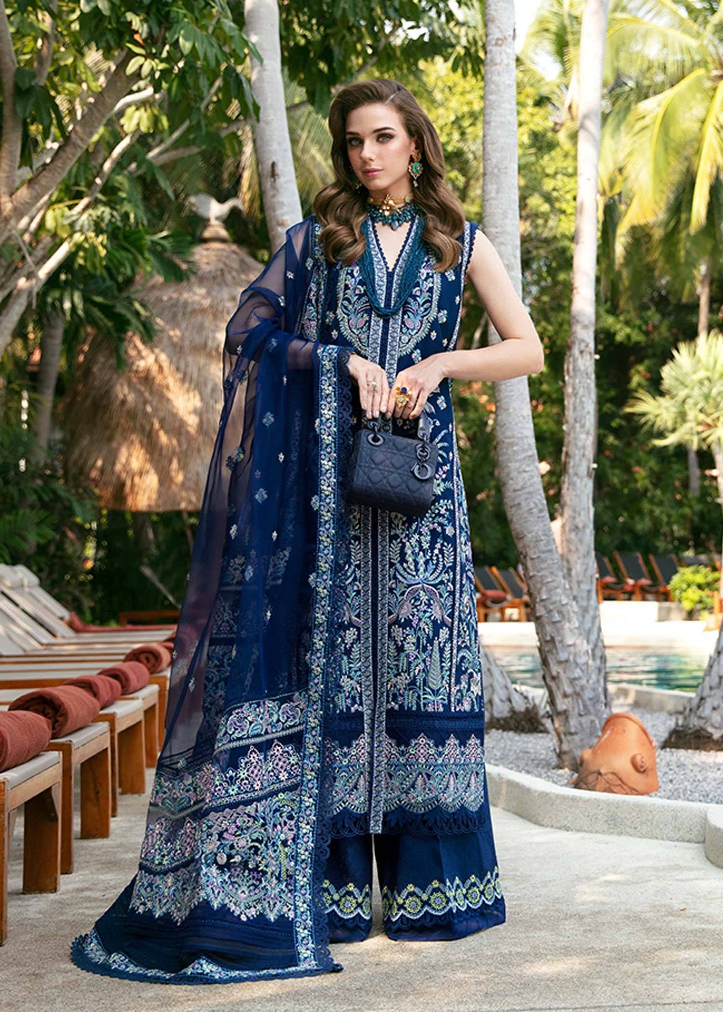 Kanwal Malik | Sareen Luxury Lawn 24 | Rohma - Pakistani Designer Dress - by Kanwal Malik | Type: Luxury - 100% Original at Saira Sultan